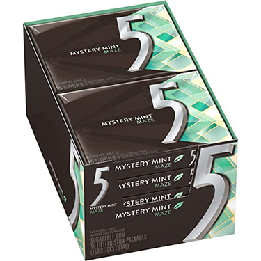 5 Gum Sweet Mint Maze 15ct 10pk 